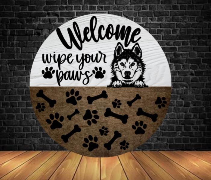 Custom Dog Welcome Sign