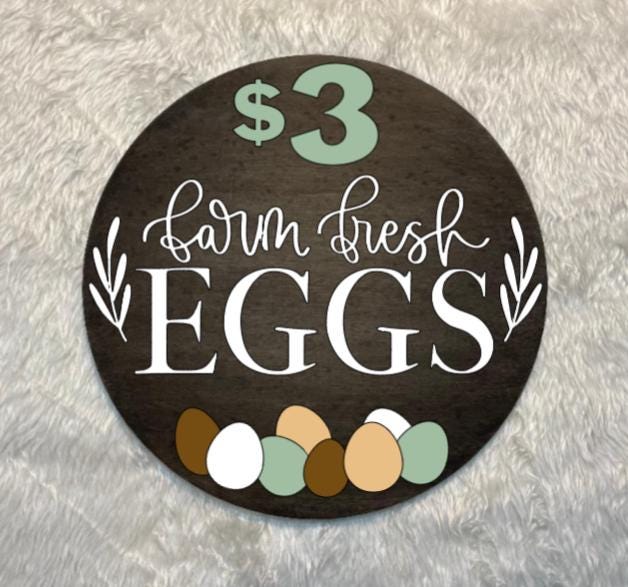 Farm Fresh Egg Sign