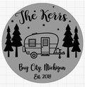 Personalized Maple Wood Camp Sign, Custom Campground Decor