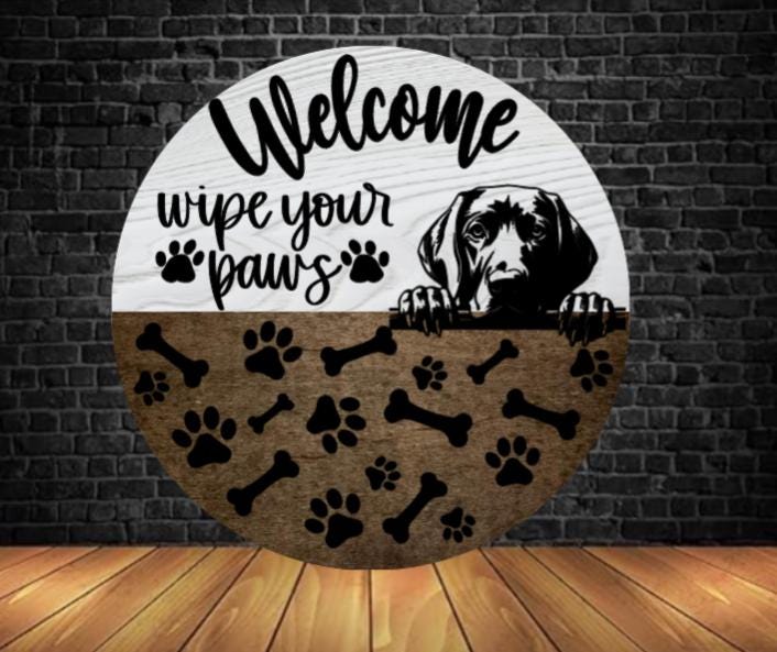 Custom Dog Welcome Sign