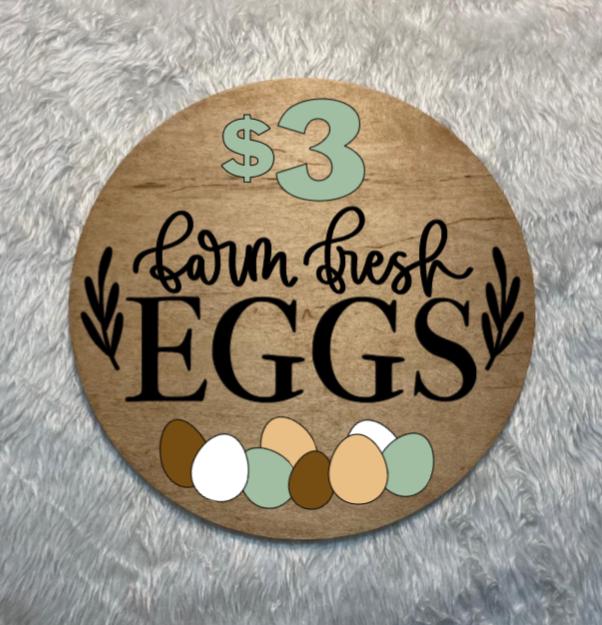 Farm Fresh Egg Sign