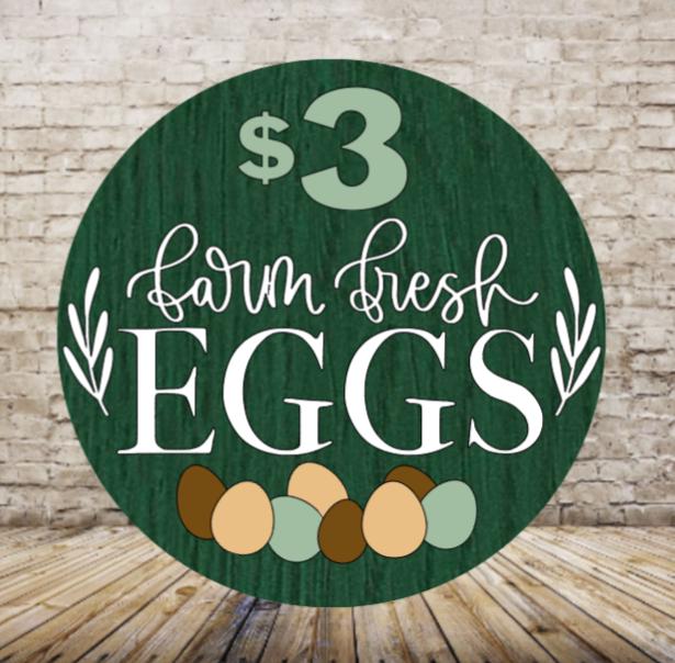 Farm Fresh Egg Sign