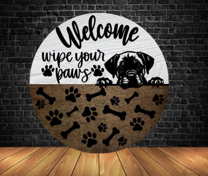 Custom Dog Welcome Sign
