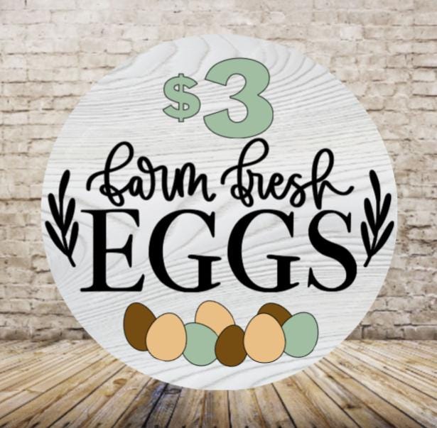Farm Fresh Egg Sign