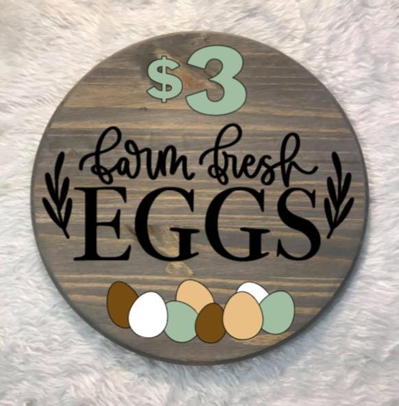Farm Fresh Egg Sign