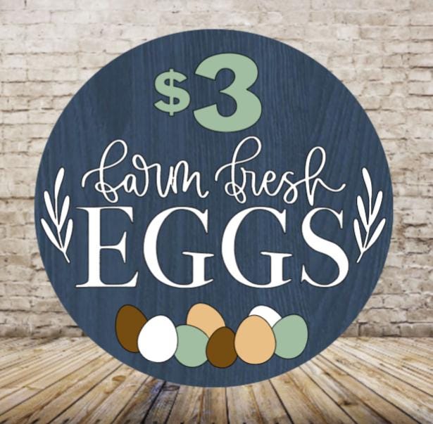 Farm Fresh Egg Sign