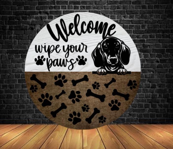Custom Dog Welcome Sign