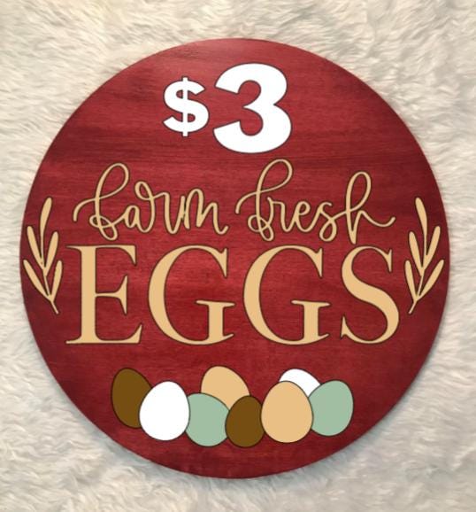 Farm Fresh Egg Sign